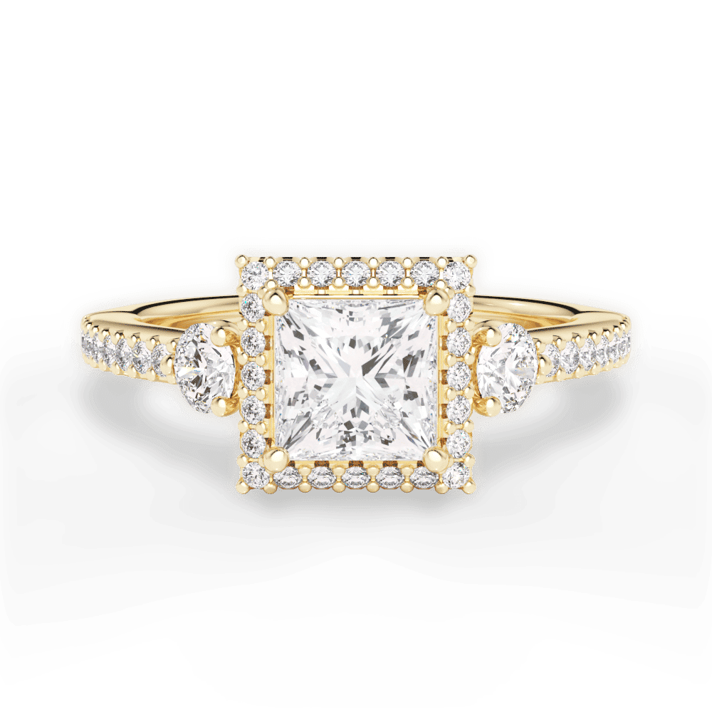 14kt Yellow Gold/18kt Yellow Gold/princess/top