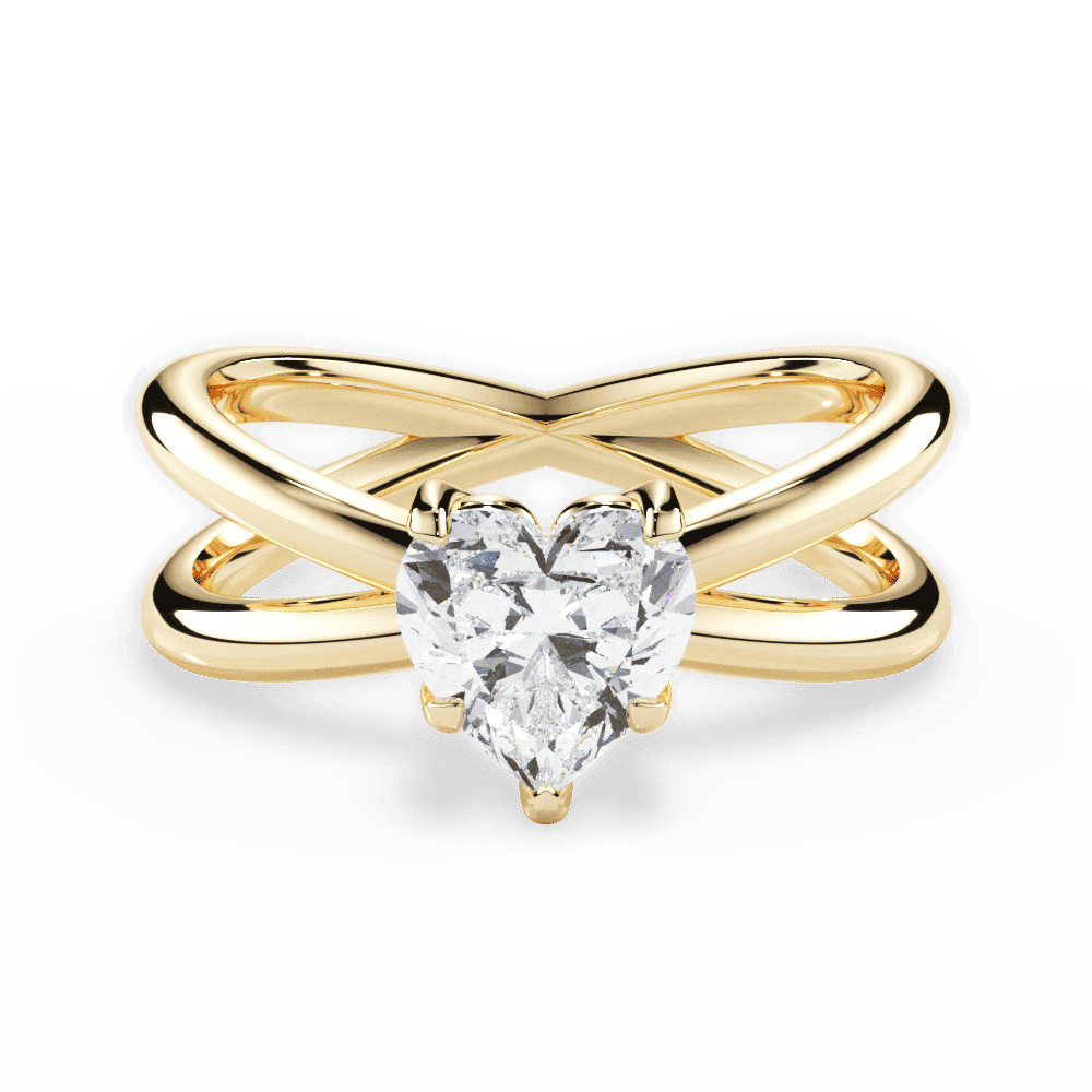 14kt Yellow Gold/18kt Yellow Gold/heart/top