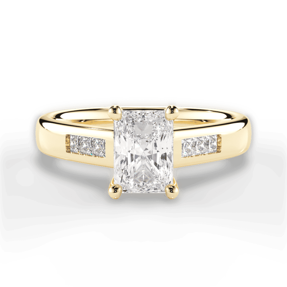 14kt Yellow Gold/18kt Yellow Gold/radiant/top