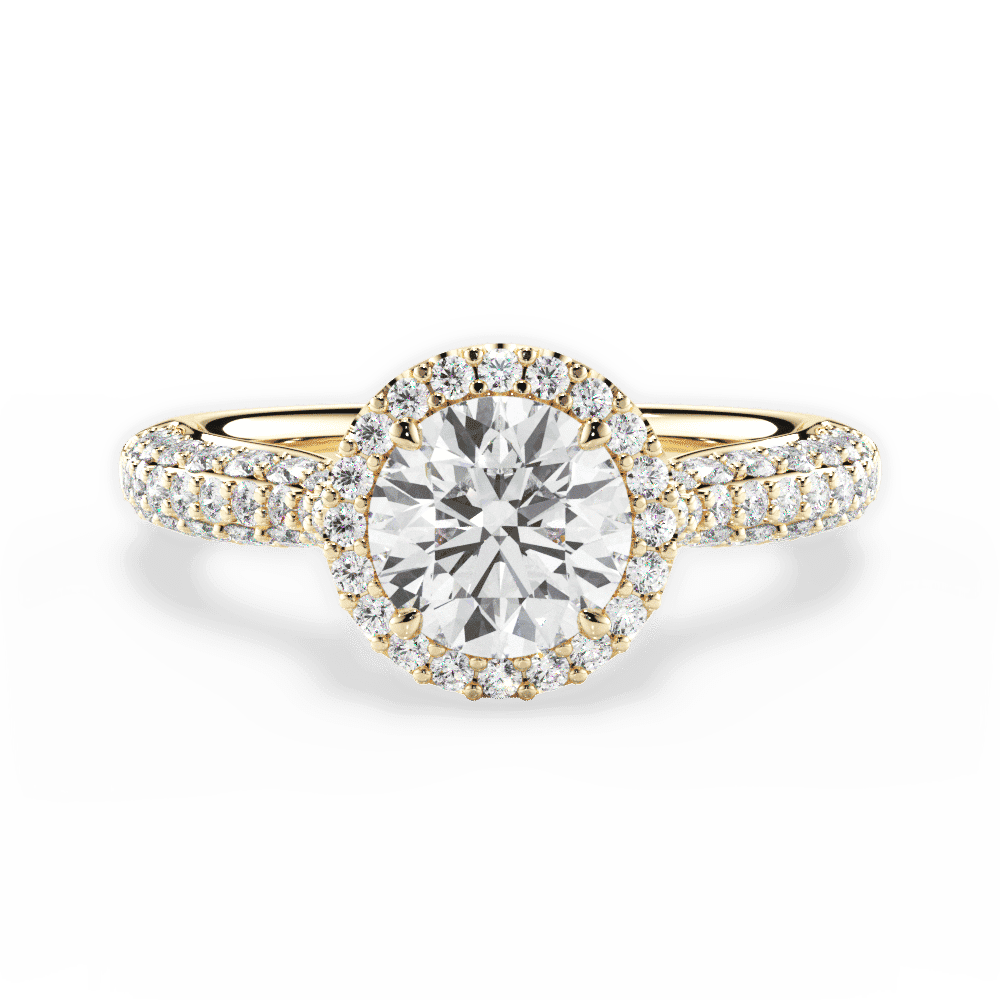 14kt Yellow Gold/18kt Yellow Gold/round/top