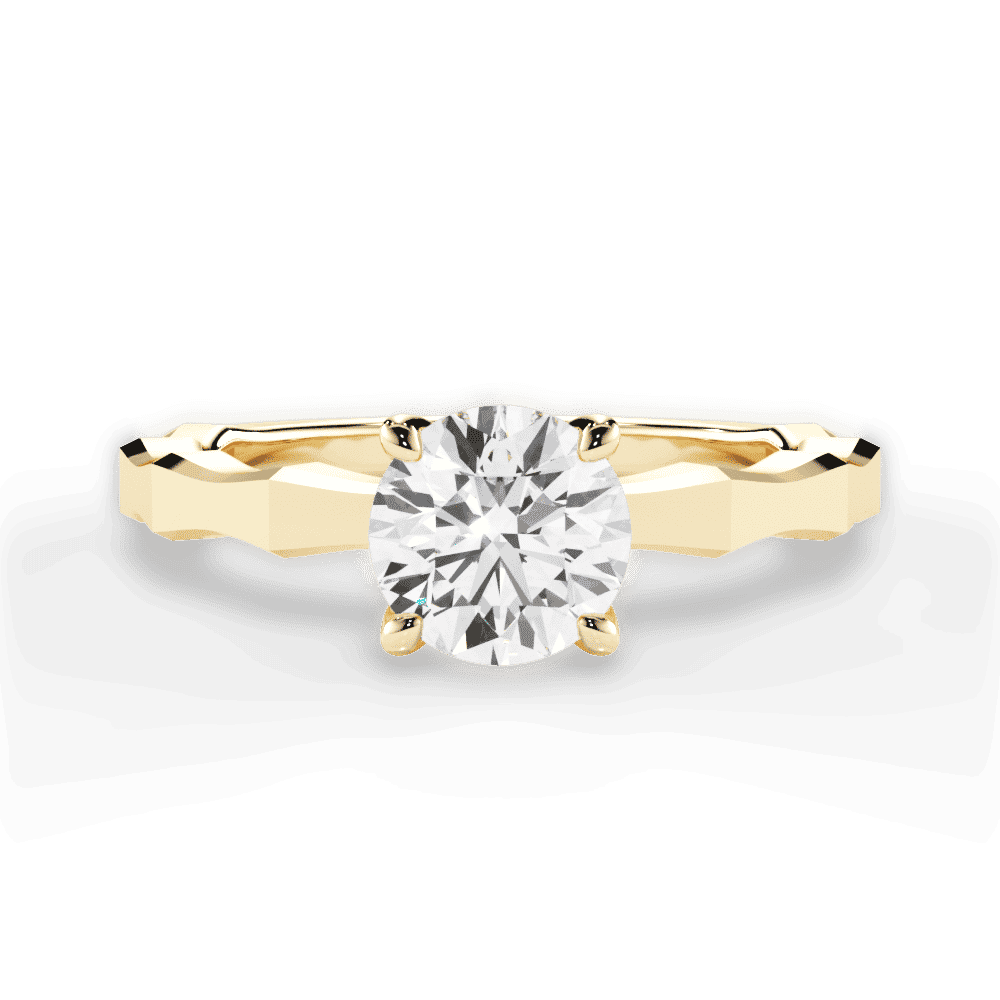 14kt Yellow Gold/18kt Yellow Gold/round/top