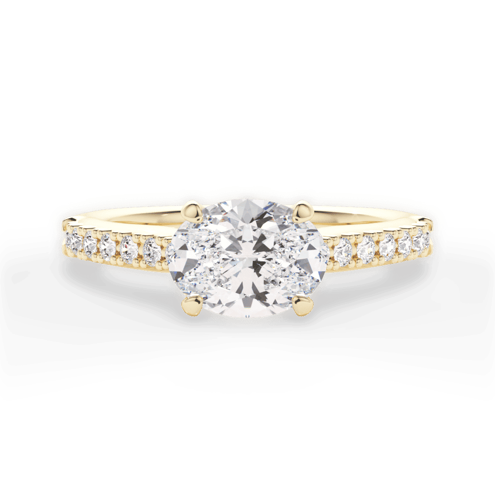 14kt Yellow Gold/18kt Yellow Gold/oval/top
