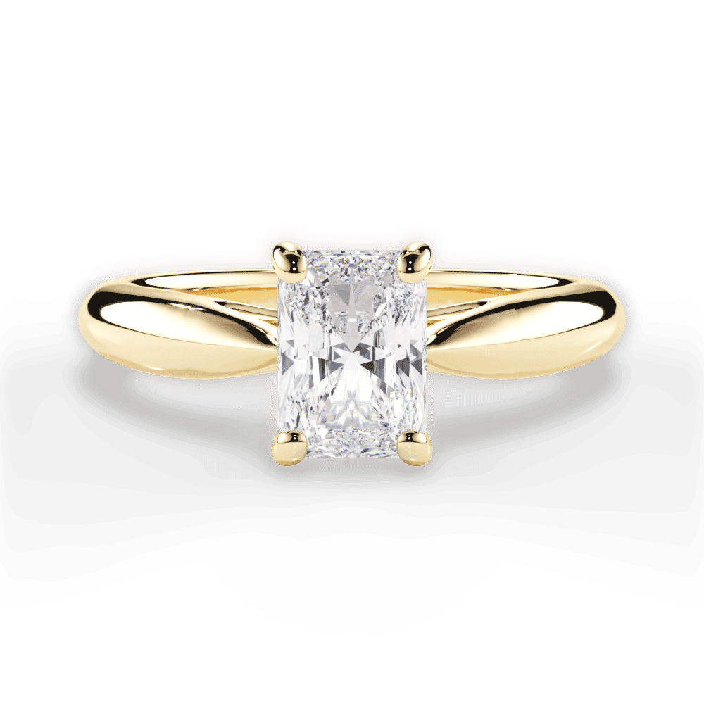 14kt Yellow Gold/18kt Yellow Gold/radiant/top