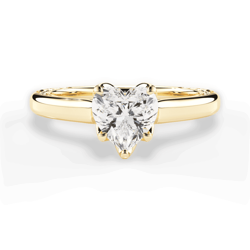 14kt Yellow Gold/18kt Yellow Gold/heart/top