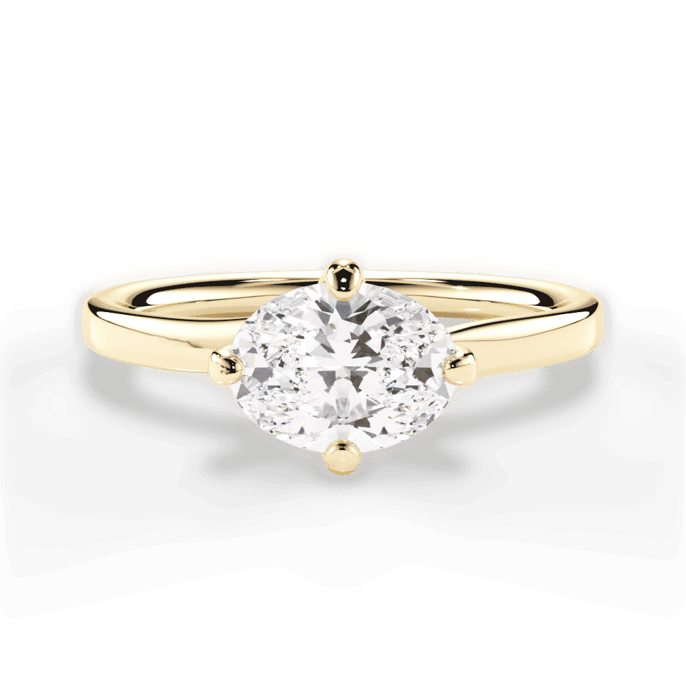 14kt Yellow Gold/18kt Yellow Gold/oval/top