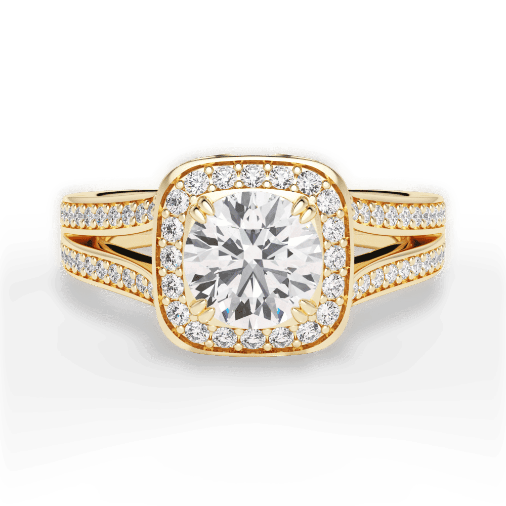 14kt Yellow Gold/18kt Yellow Gold/round/top
