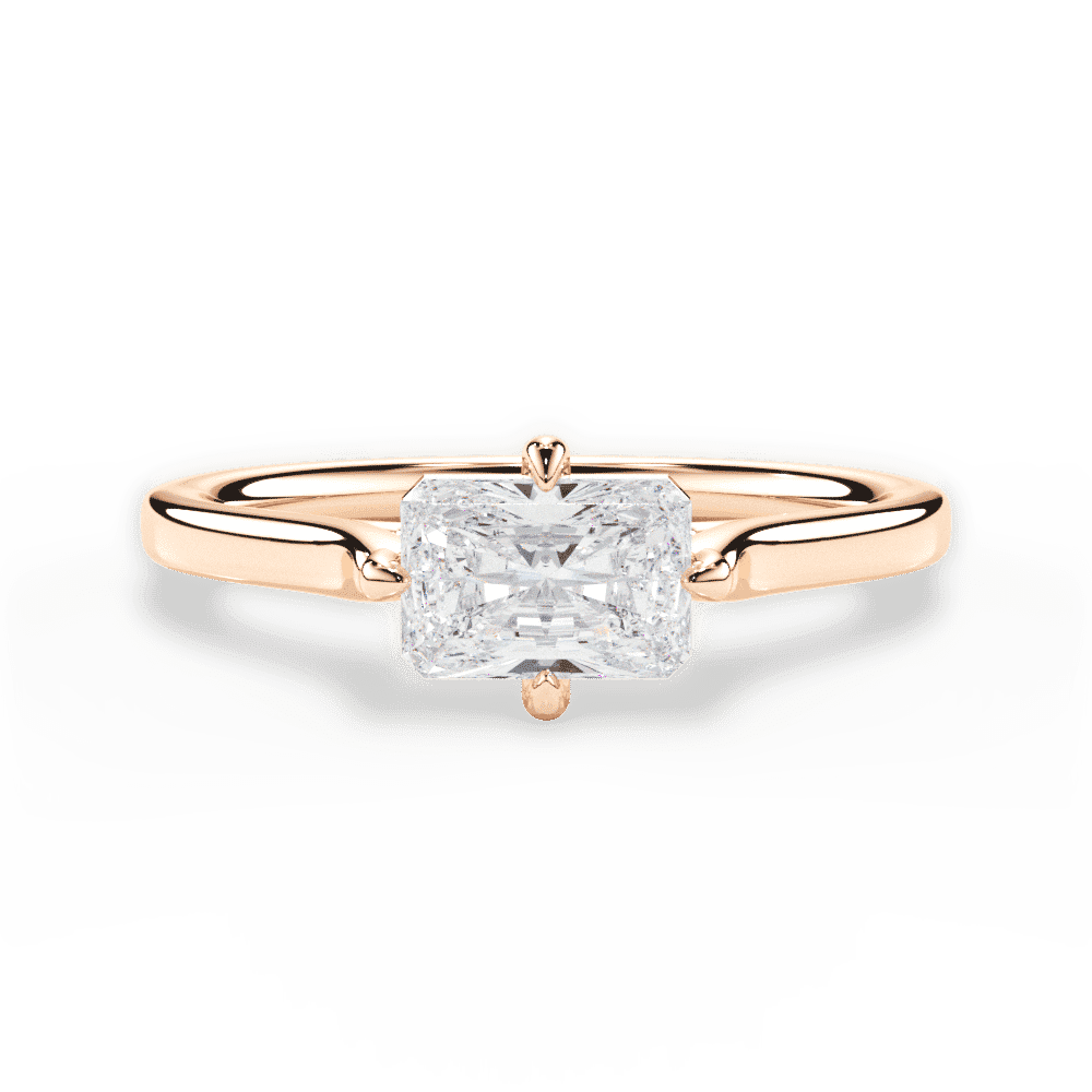 14kt Rose Gold/18kt Rose Gold/radiant/top