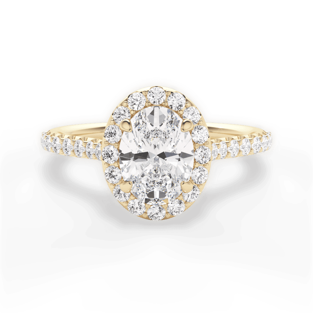 14kt Yellow Gold/18kt Yellow Gold/oval/top