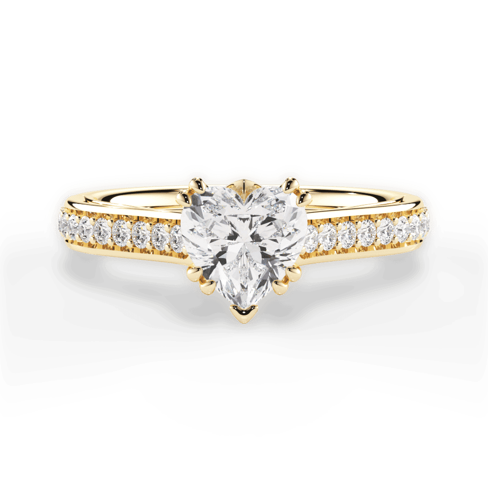 14kt Yellow Gold/18kt Yellow Gold/heart/top