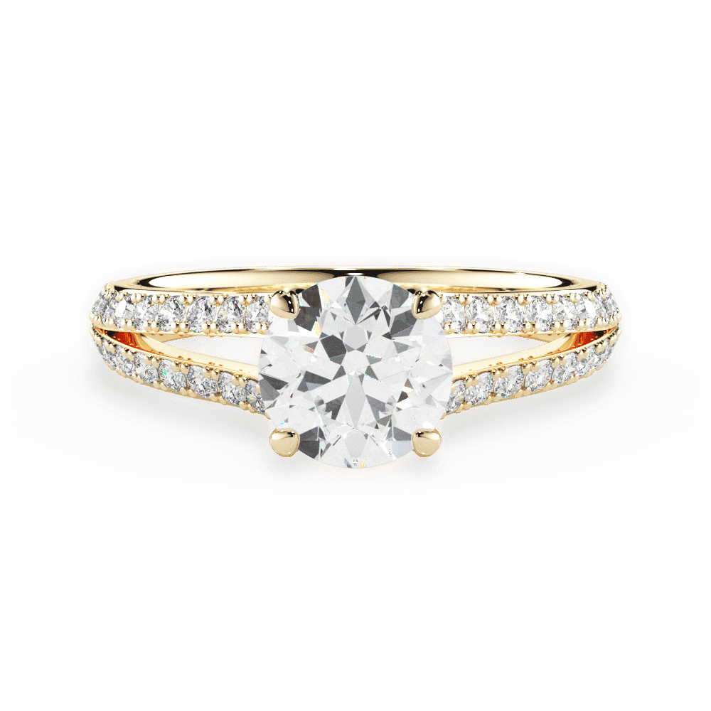 14kt Yellow Gold/18kt Yellow Gold/round/top