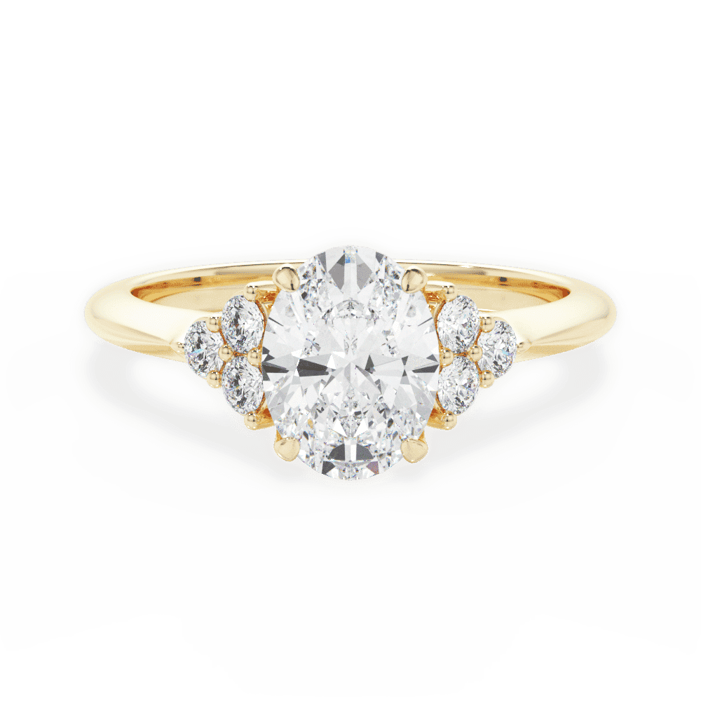 14kt Yellow Gold/18kt Yellow Gold/oval/top