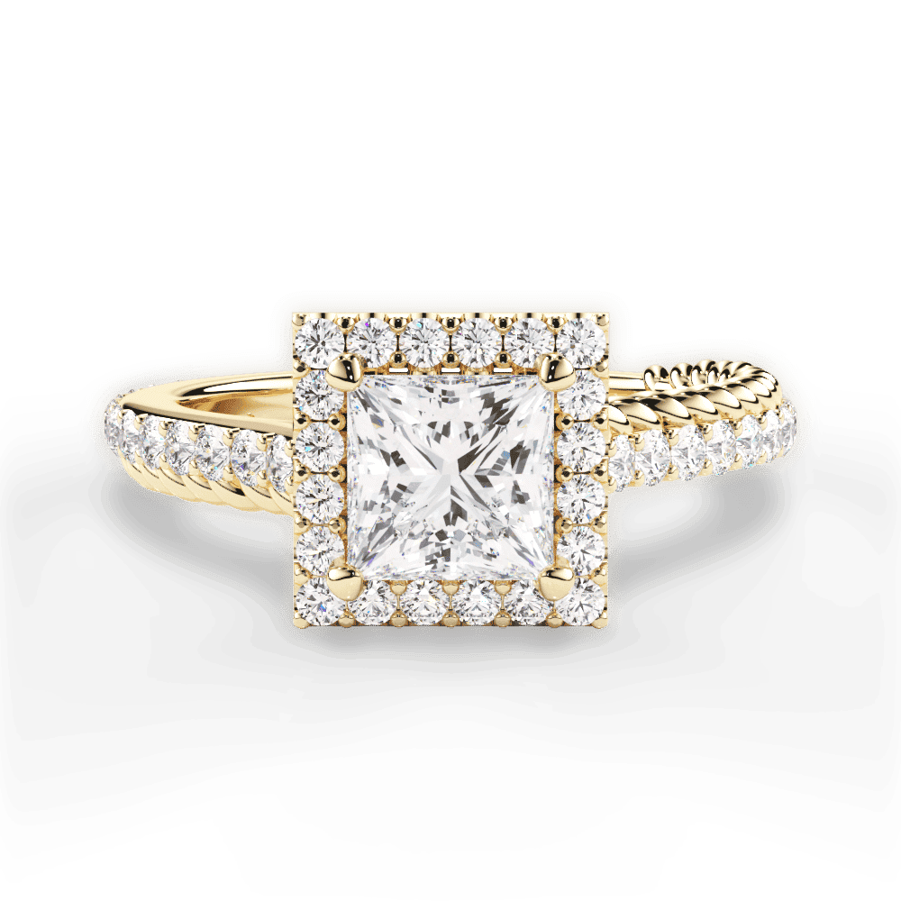 14kt Yellow Gold/18kt Yellow Gold/princess/top