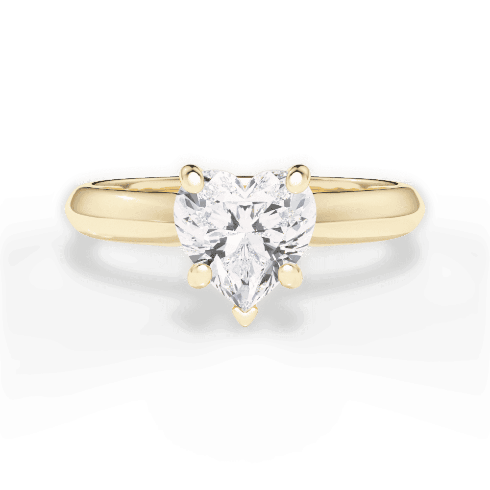 14kt Yellow Gold/18kt Yellow Gold/heart/top