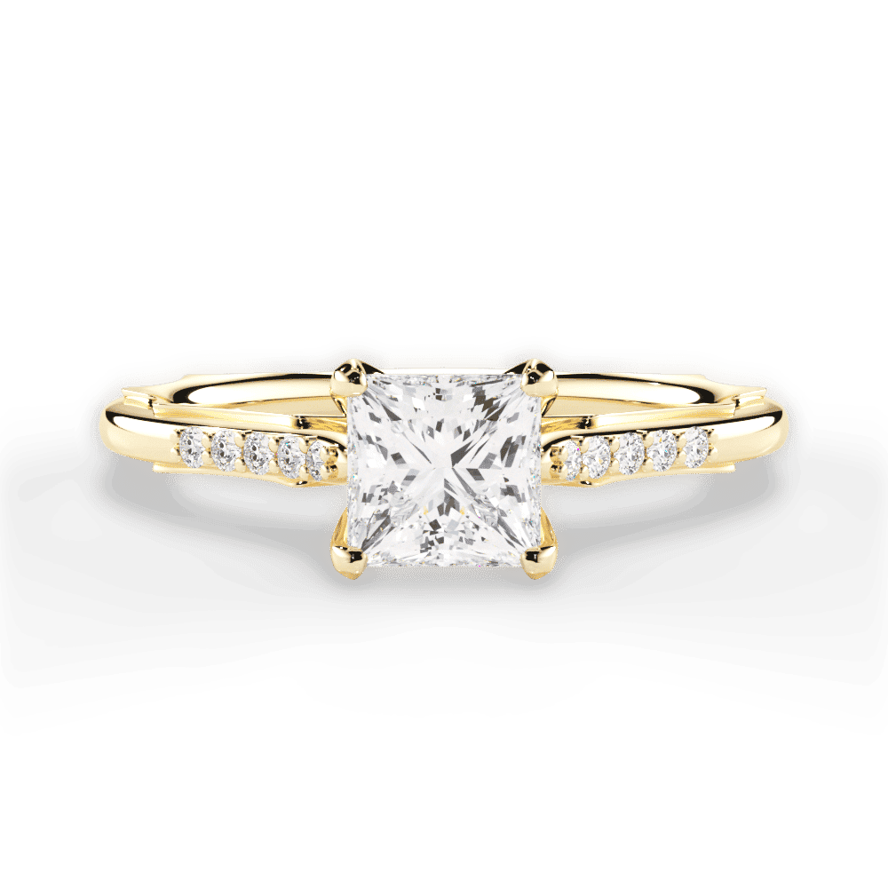 14kt Yellow Gold/18kt Yellow Gold/princess/top