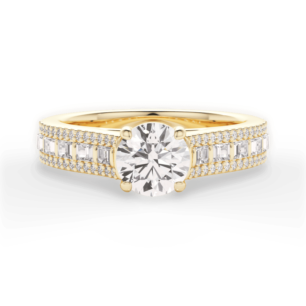 14kt Yellow Gold/18kt Yellow Gold/round/top