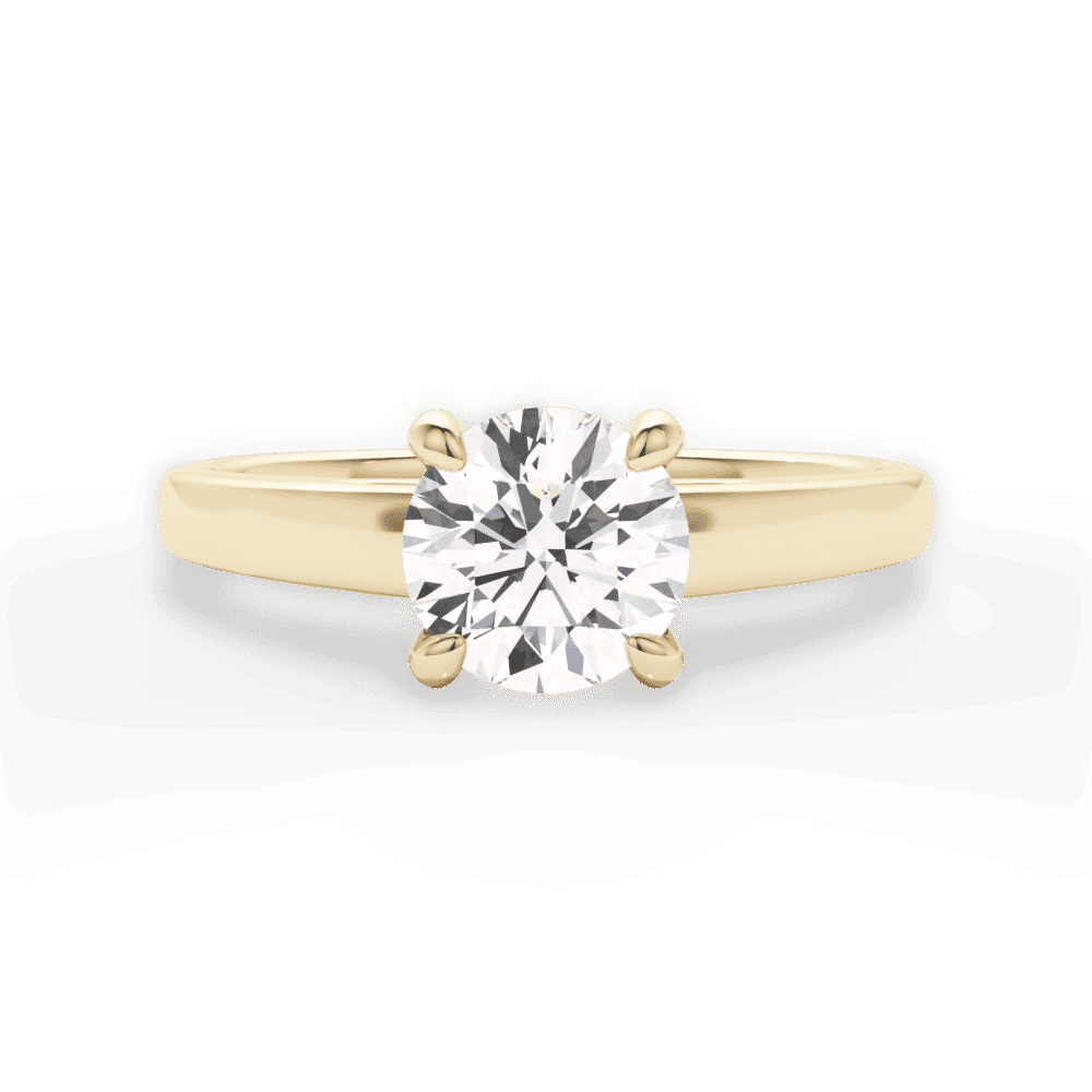 14kt Yellow Gold/18kt Yellow Gold/round/top