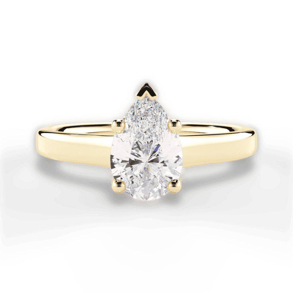 14kt Yellow Gold/18kt Yellow Gold/pear/top