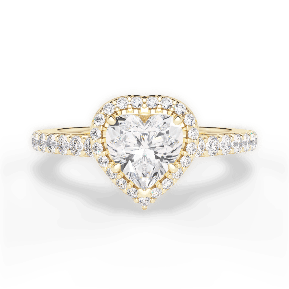 14kt Yellow Gold/18kt Yellow Gold/heart/top