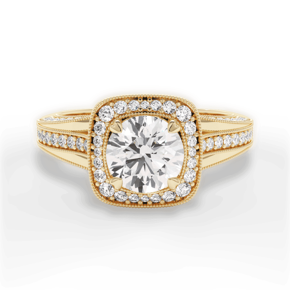 14kt Yellow Gold/18kt Yellow Gold/round/top