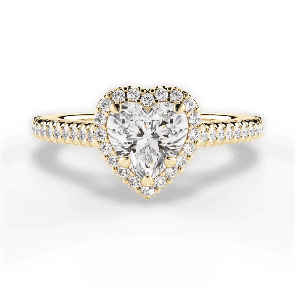 14kt Yellow Gold/18kt Yellow Gold/heart/top