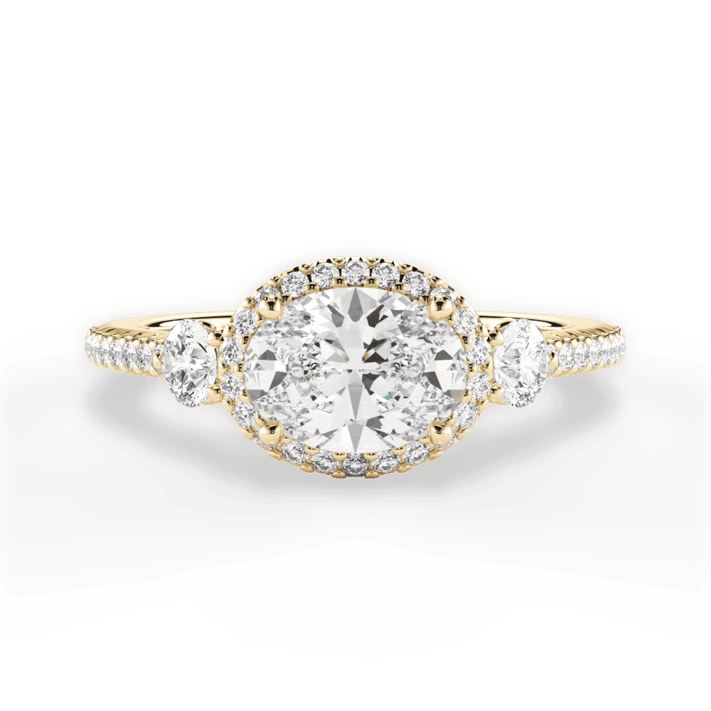 14kt Yellow Gold/18kt Yellow Gold/oval/top