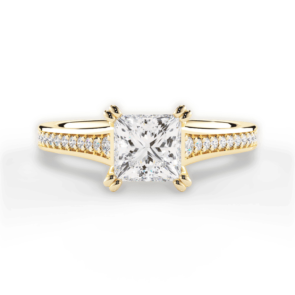 14kt Yellow Gold/18kt Yellow Gold/princess/top