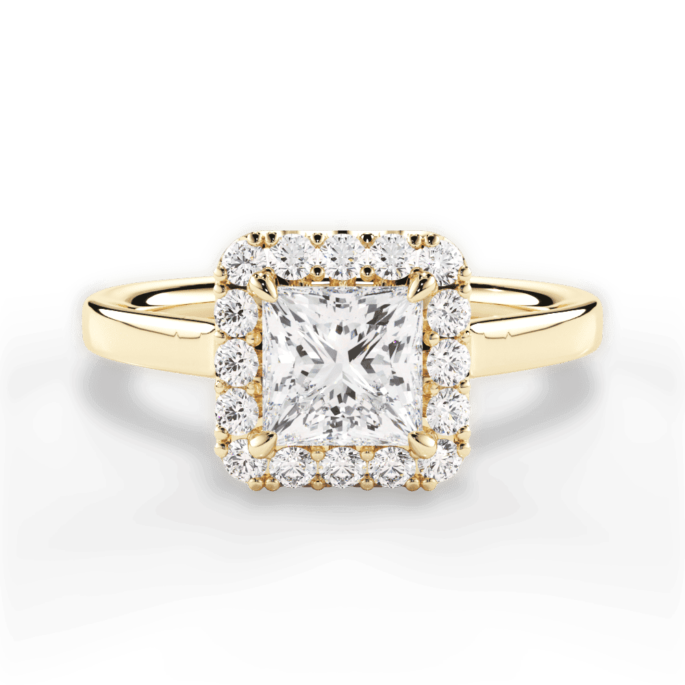 14kt Yellow Gold/18kt Yellow Gold/princess/top