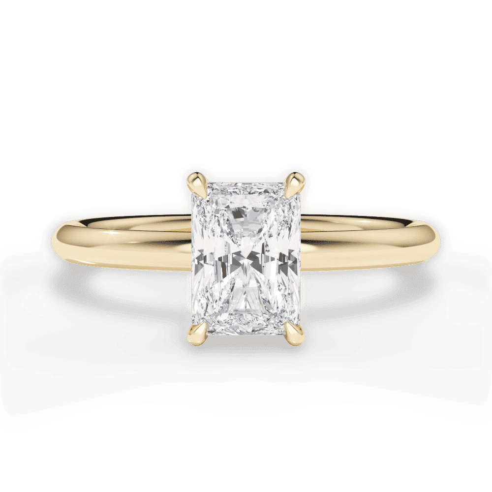 14kt Yellow Gold/18kt Yellow Gold/radiant/top