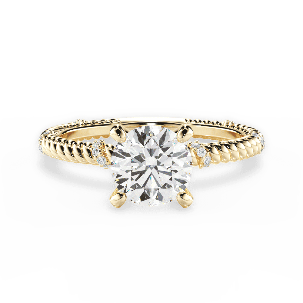 14kt Yellow Gold/18kt Yellow Gold/round/top