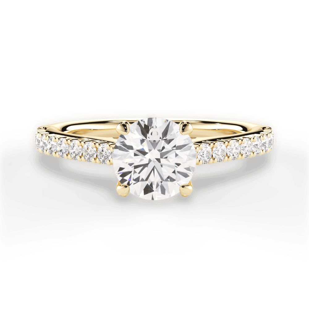 14kt Yellow Gold/18kt Yellow Gold/round/top