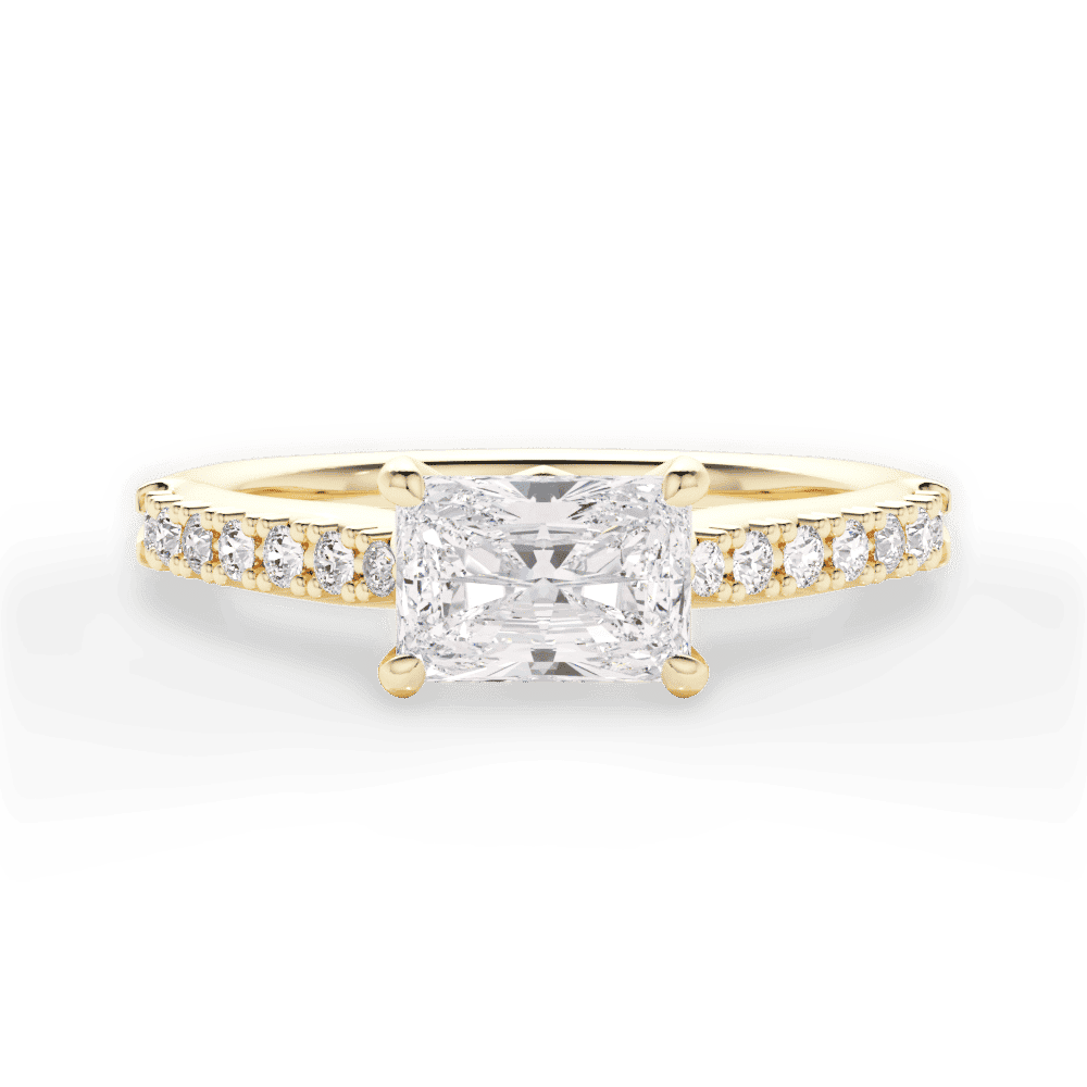 14kt Yellow Gold/18kt Yellow Gold/radiant/top