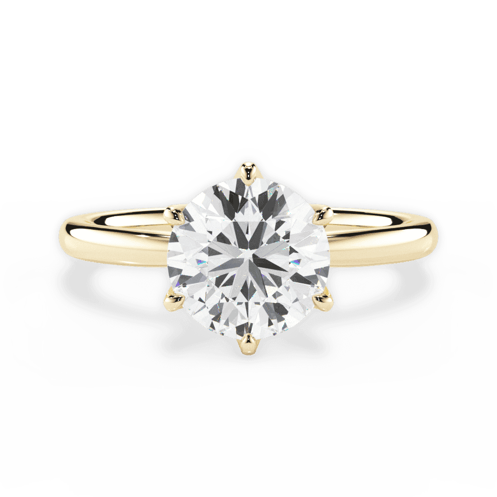 14kt Yellow Gold/18kt Yellow Gold/round/top