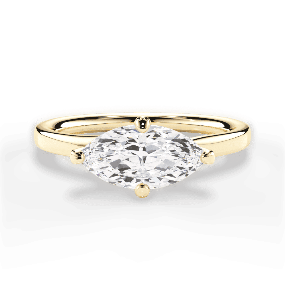 14kt Yellow Gold/18kt Yellow Gold/marquise/top