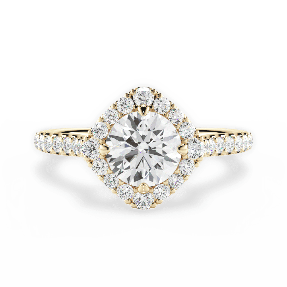 14kt Yellow Gold/18kt Yellow Gold/round/top