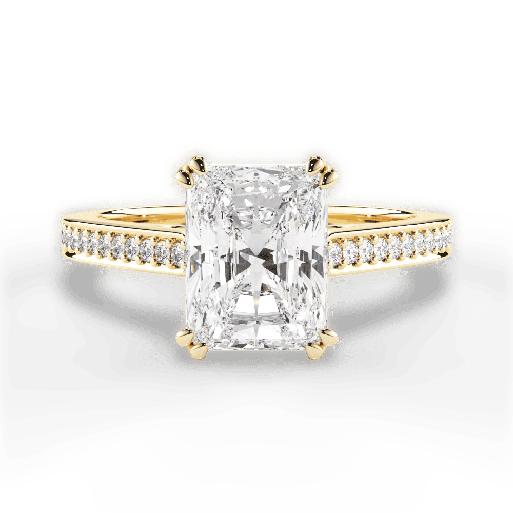 14kt Yellow Gold/18kt Yellow Gold/radiant/top