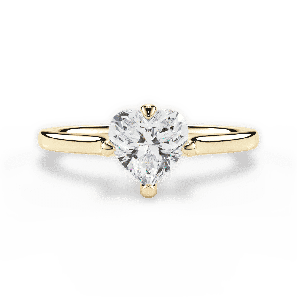 14kt Yellow Gold/18kt Yellow Gold/heart/top