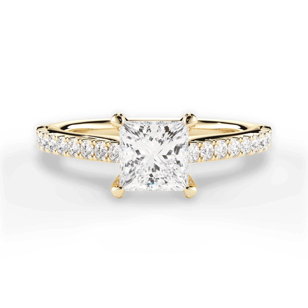 14kt Yellow Gold/18kt Yellow Gold/princess/top