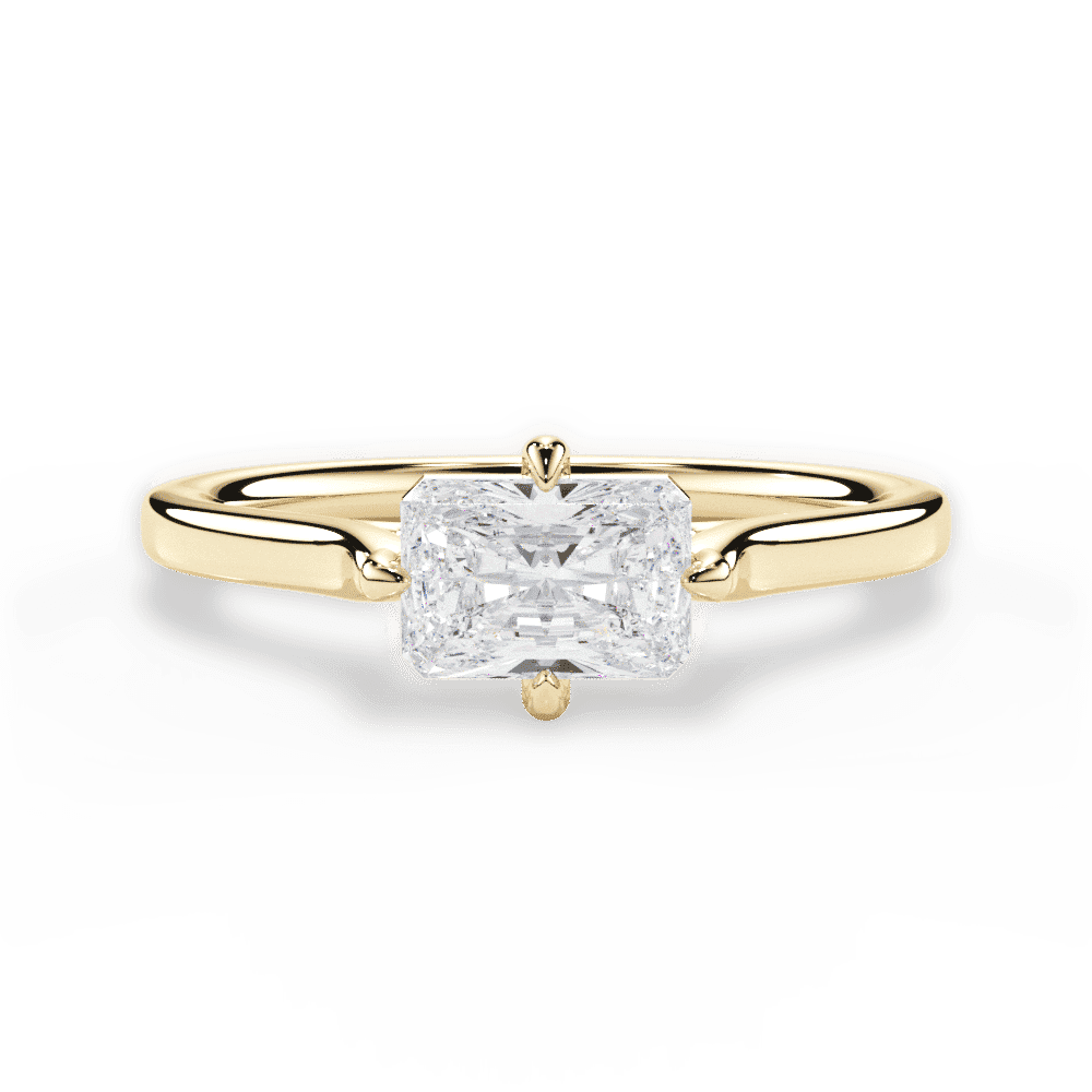 14kt Yellow Gold/18kt Yellow Gold/radiant/top