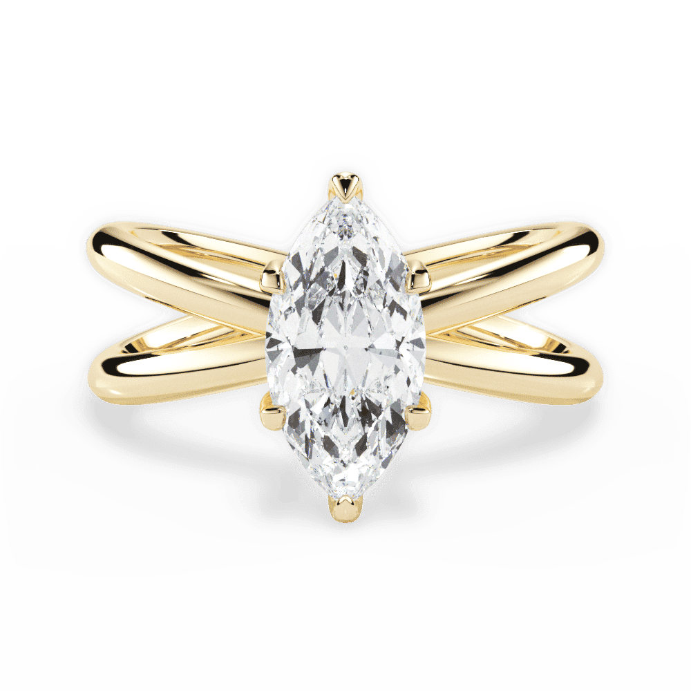 14kt Yellow Gold/18kt Yellow Gold/marquise/top