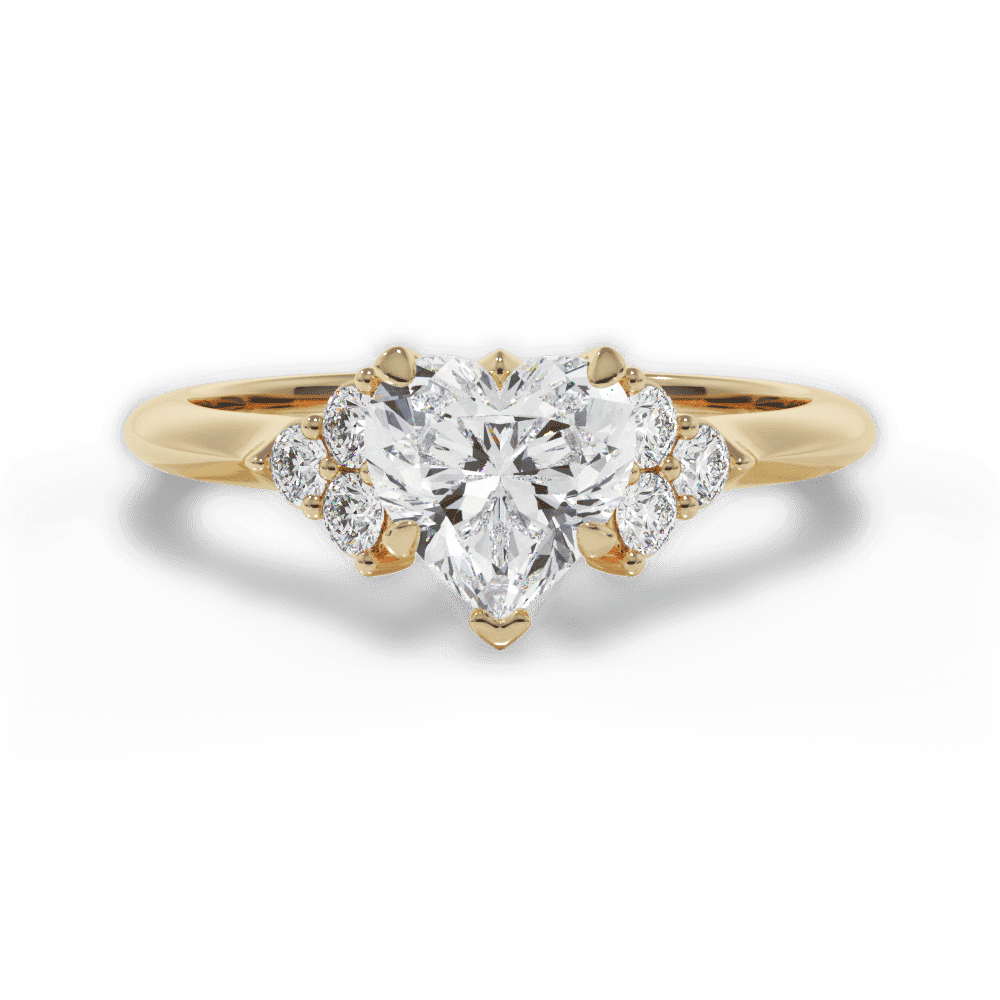 14kt Yellow Gold/18kt Yellow Gold/heart/top