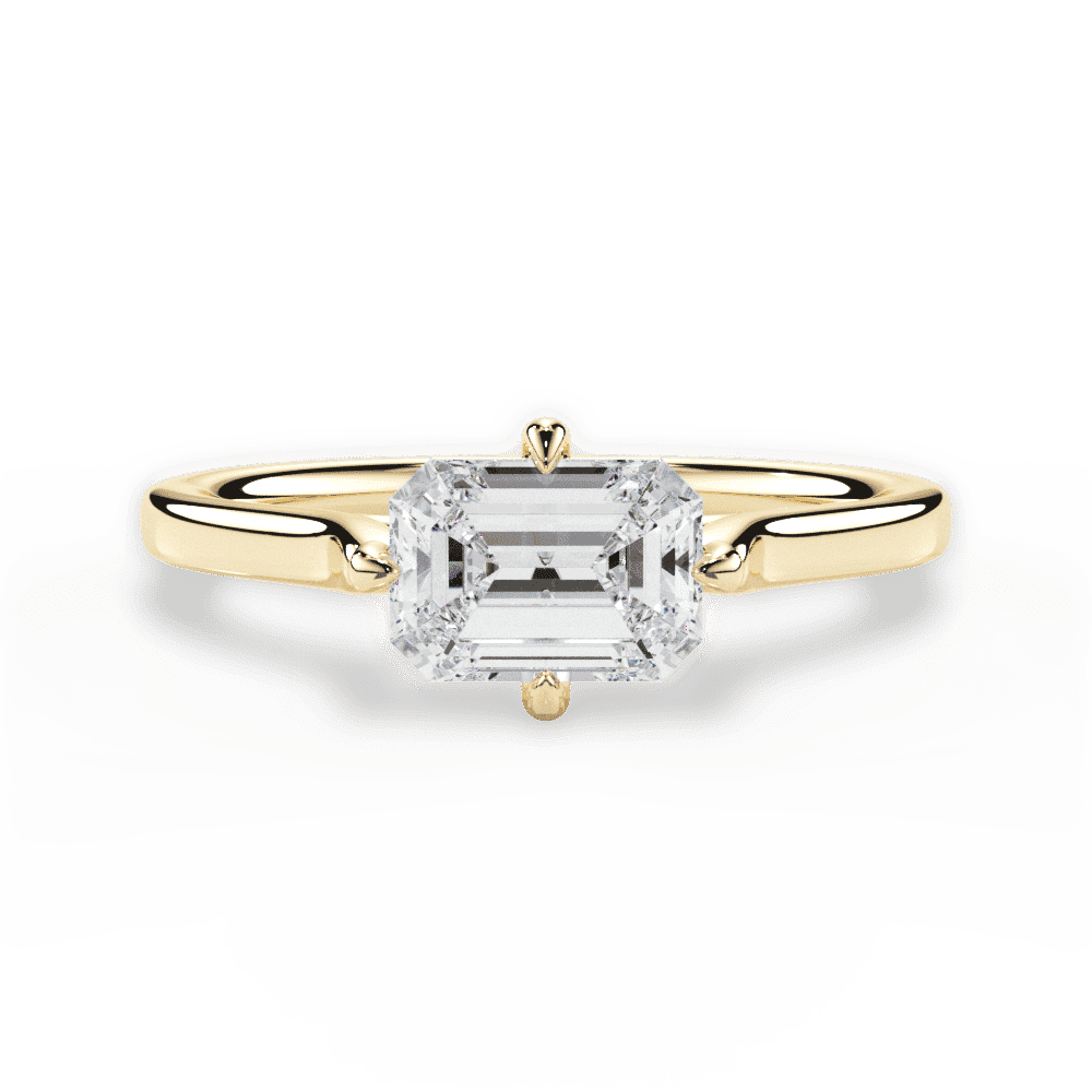 14kt Yellow Gold/18kt Yellow Gold/emerald/top