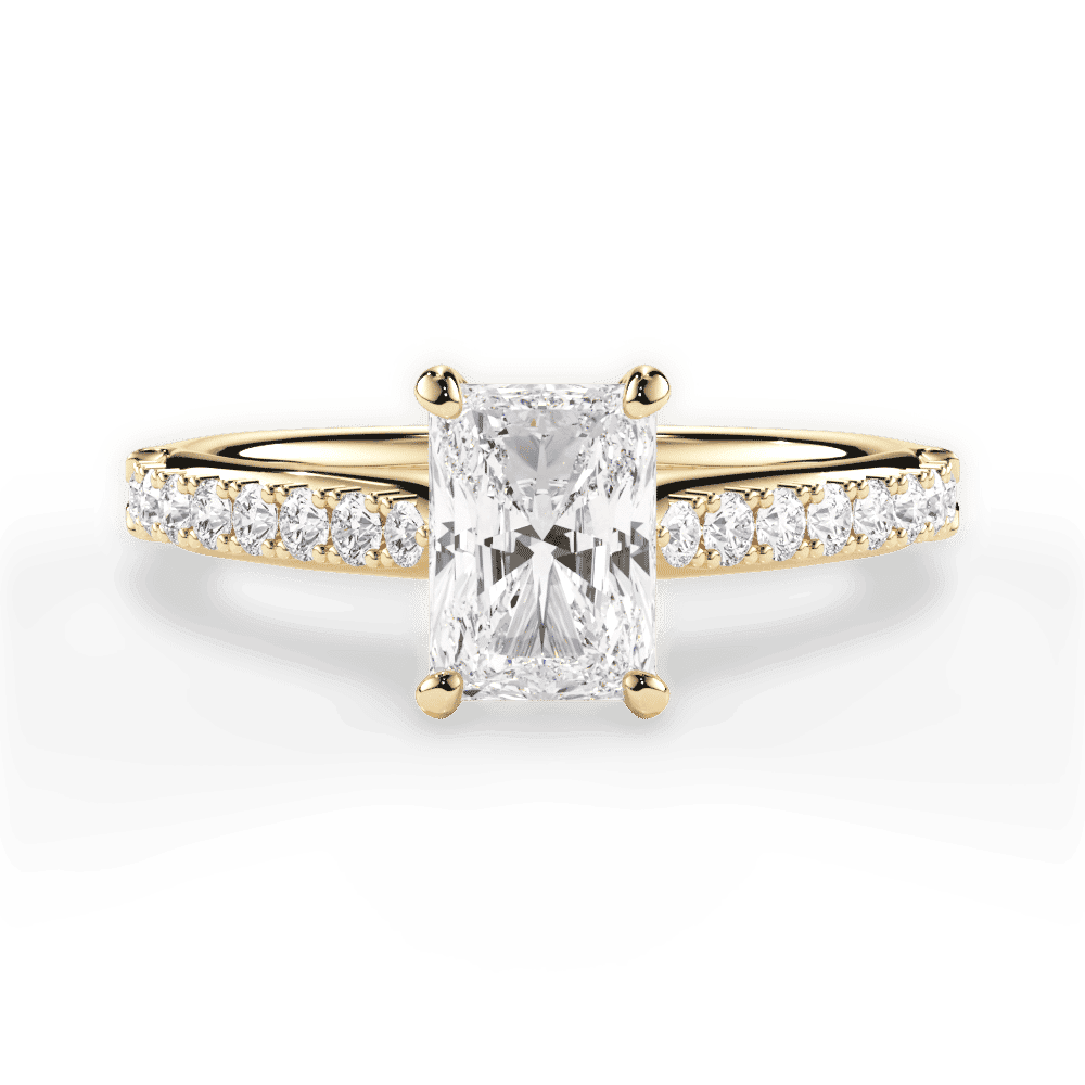 14kt Yellow Gold/18kt Yellow Gold/radiant/top