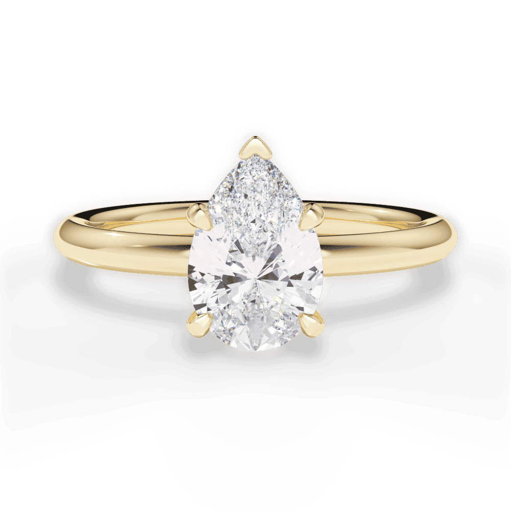 14kt Yellow Gold/18kt Yellow Gold/pear/top