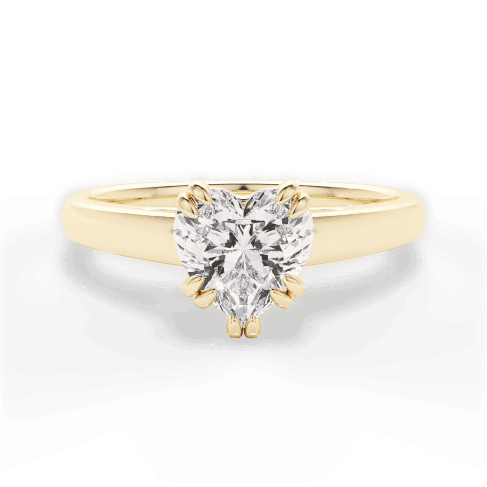 14kt Yellow Gold/18kt Yellow Gold/heart/top