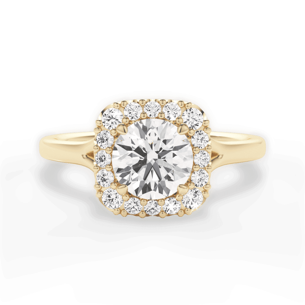 14kt Yellow Gold/18kt Yellow Gold/round/top