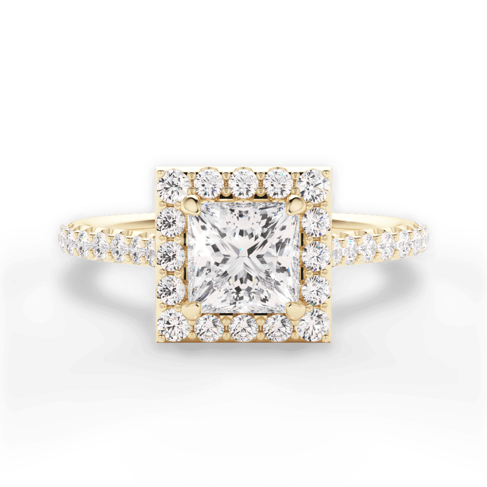 14kt Yellow Gold/18kt Yellow Gold/princess/top