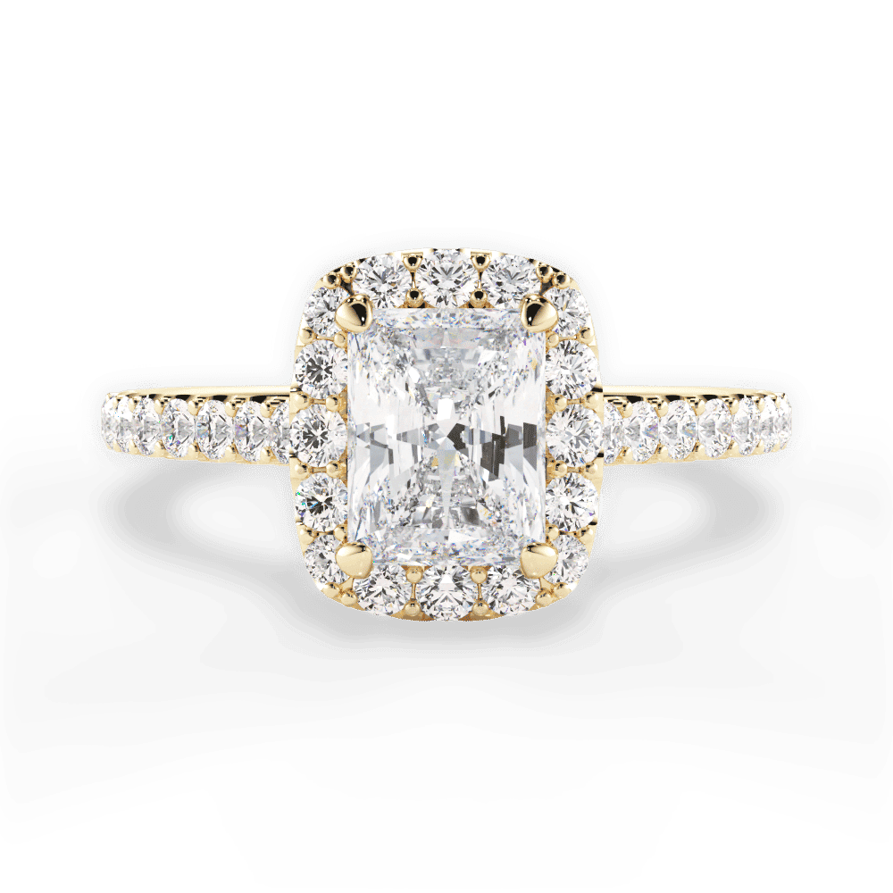 14kt Yellow Gold/18kt Yellow Gold/radiant/top