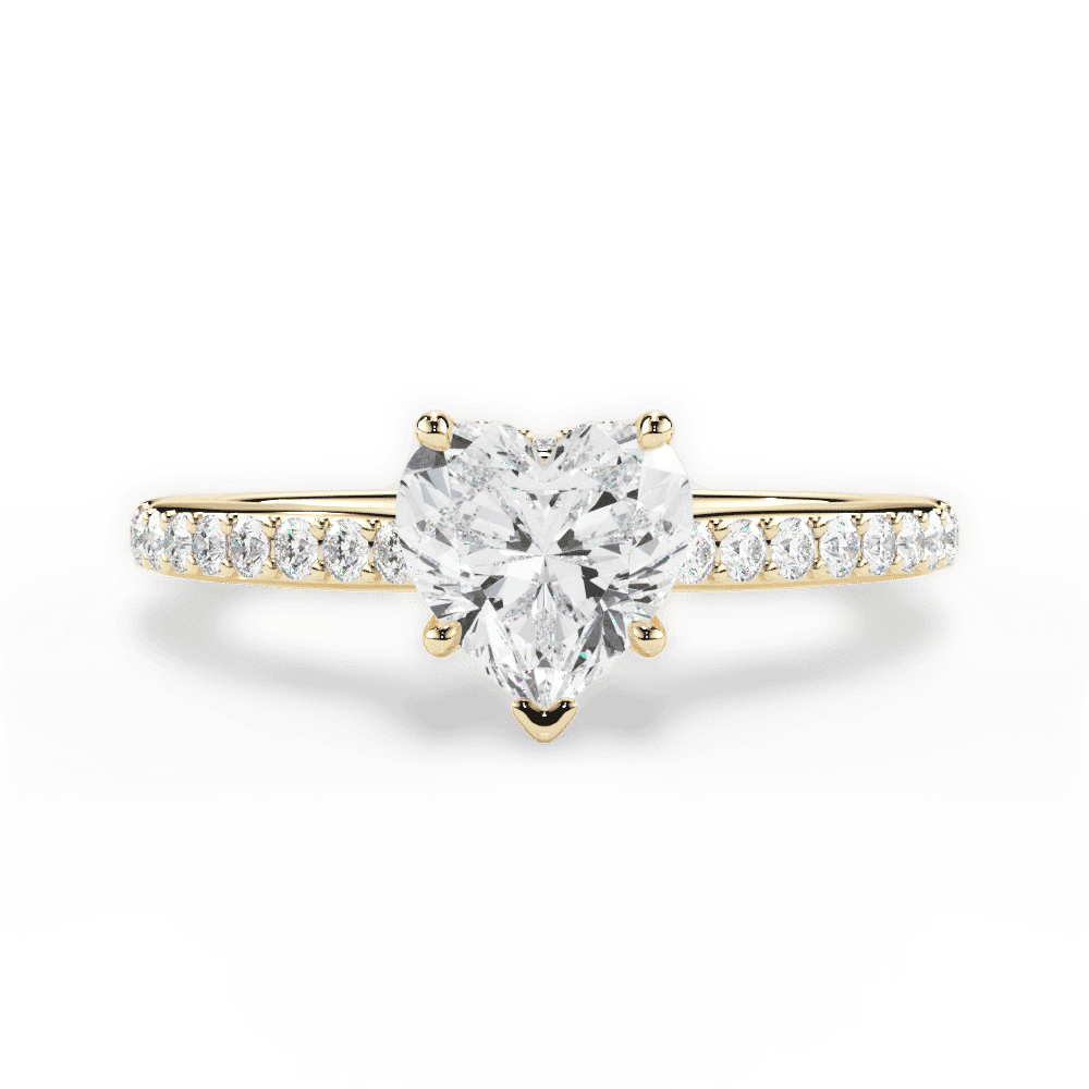 14kt Yellow Gold/18kt Yellow Gold/heart/top