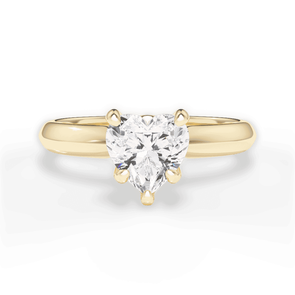 14kt Yellow Gold/18kt Yellow Gold/heart/top