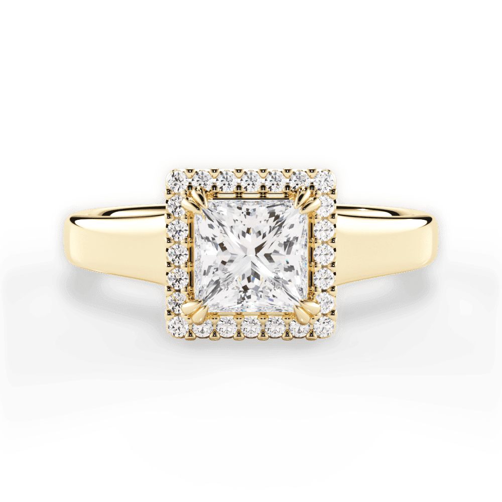 14kt Yellow Gold/18kt Yellow Gold/princess/top